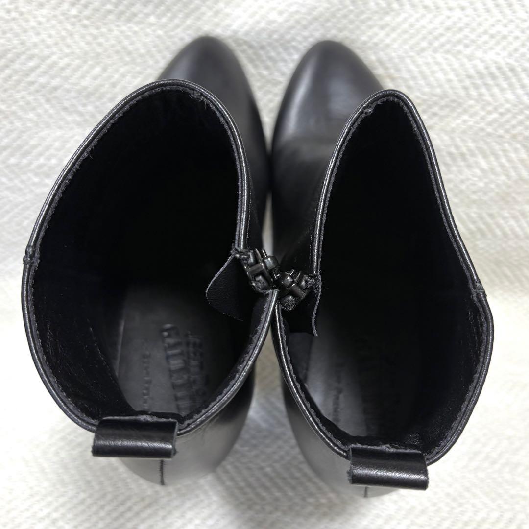 極美品 JEAN PAUL GAULTIER 本革 レザーブーツ ブラック 37