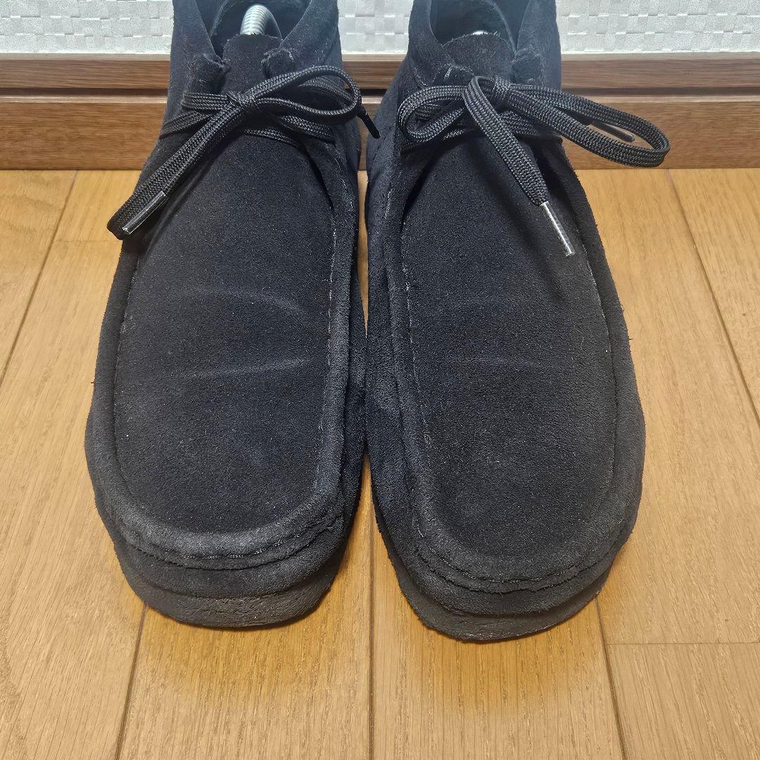 美品☆ クラークス ワラビー スエード 定番 黒 27.0cm