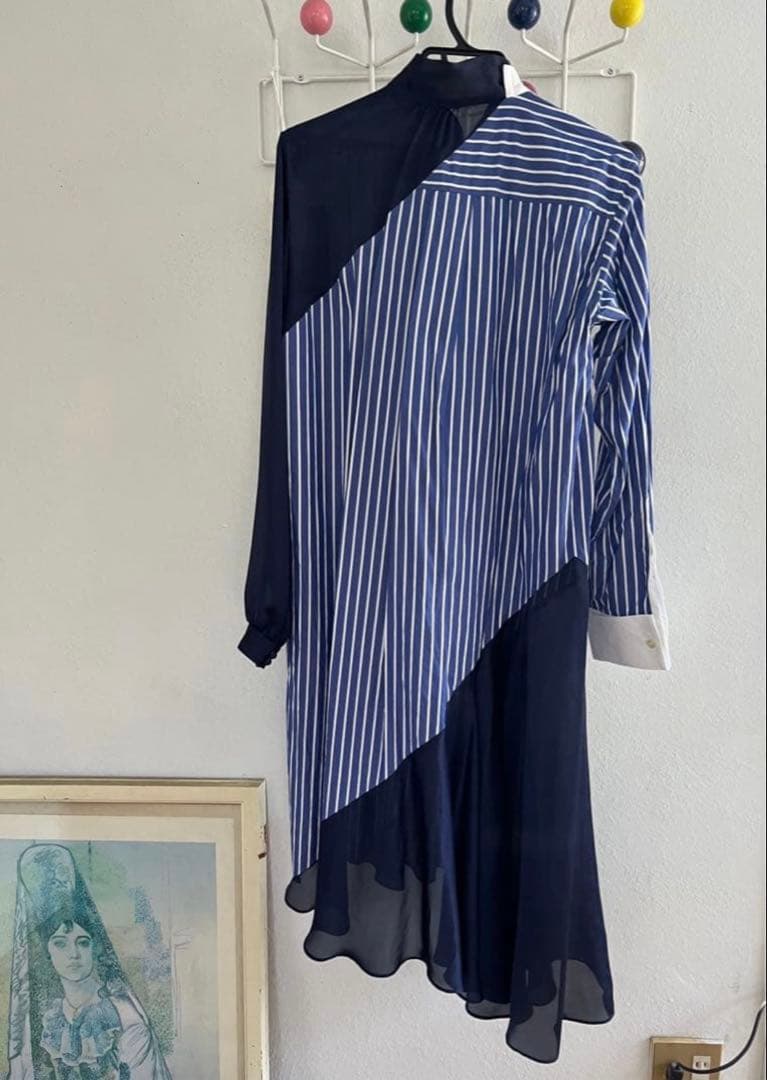 sacai ストライプシャツワンピース size3