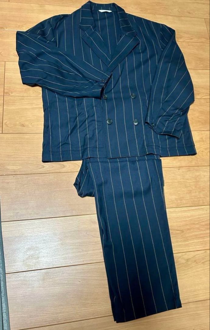 【美品】JOURNAL STANDARD セットアップ ストライプ　M