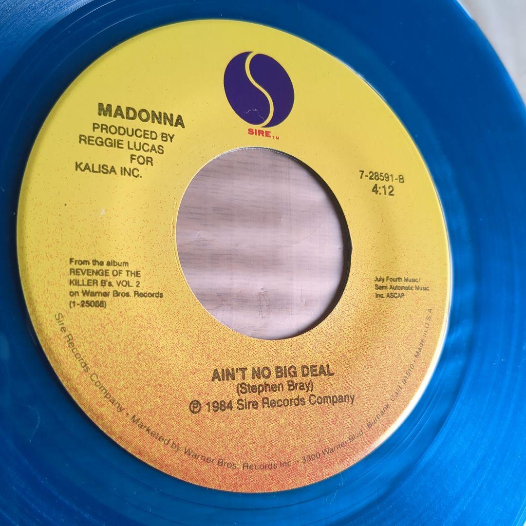 マドンナ　Madonna　True Blue　7\"　ブルーカラーレコード　輸入盤