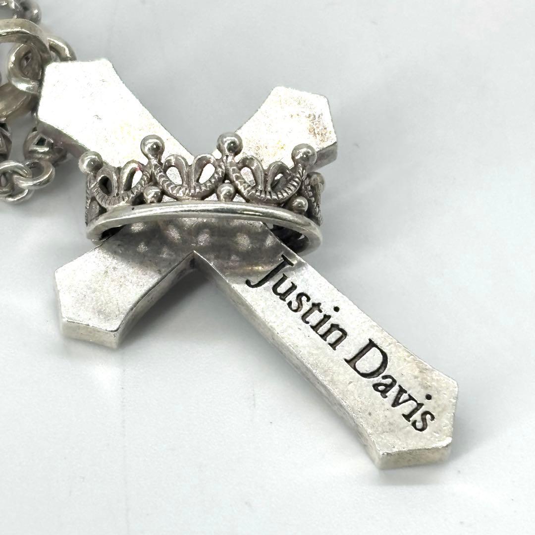アクセサリー JUSTIN DAVIS CROSS WITH CROWN TINY CROSS