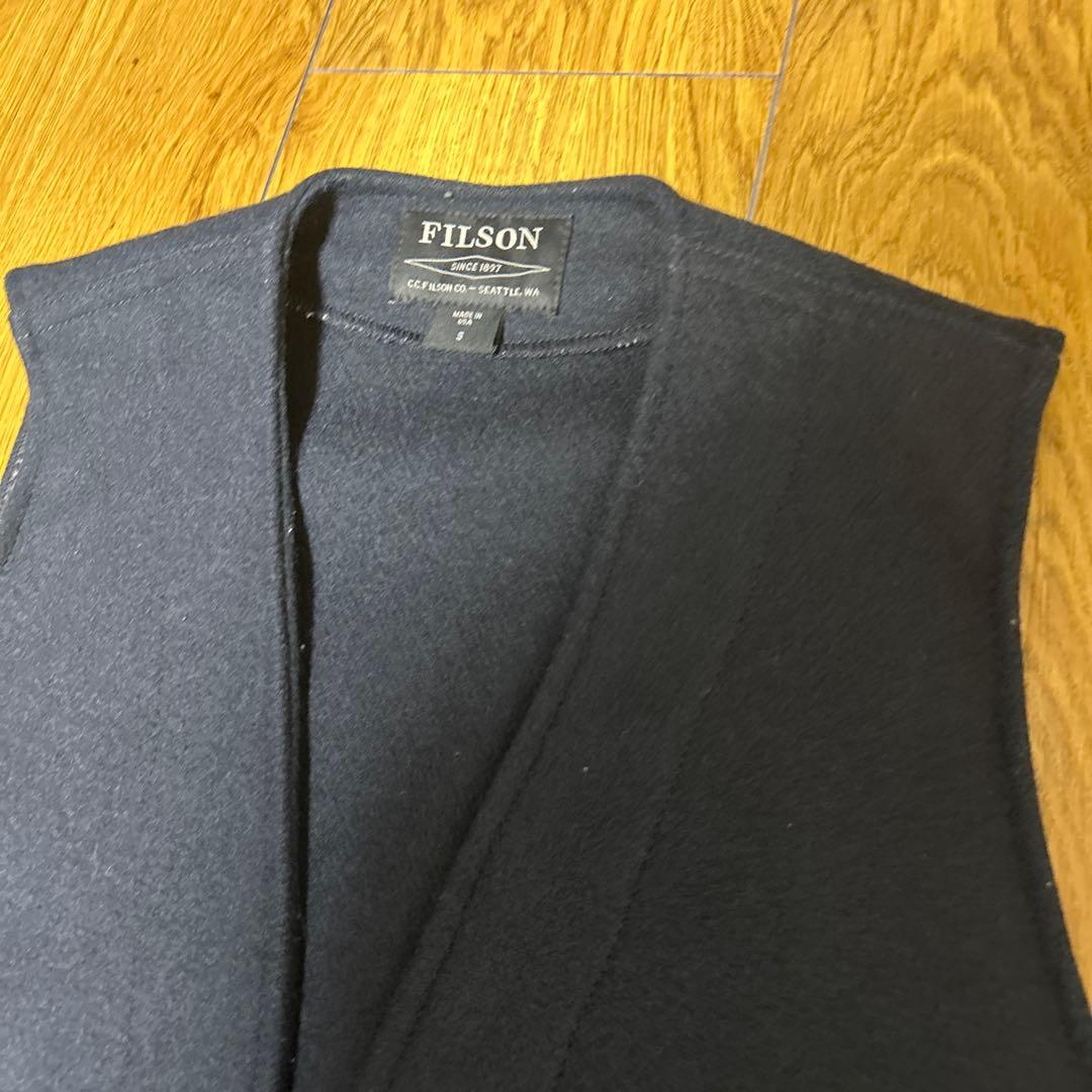 ひでちゃんFILSON マッキノー ウールベスト サイズ S ネイビー