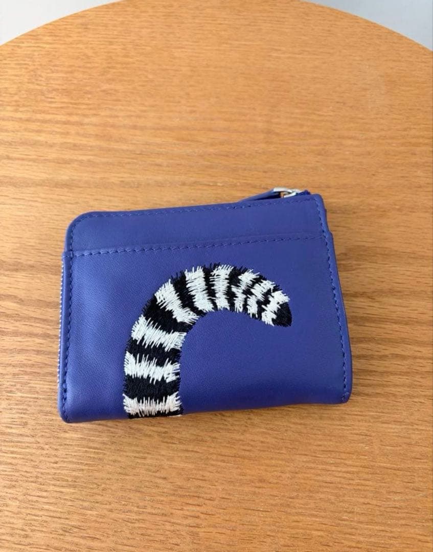 sampo×ear ワオキツネザル レザー刺繍 折り財布