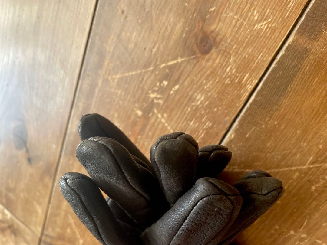 Hide and seek Leather Gloves 黒L