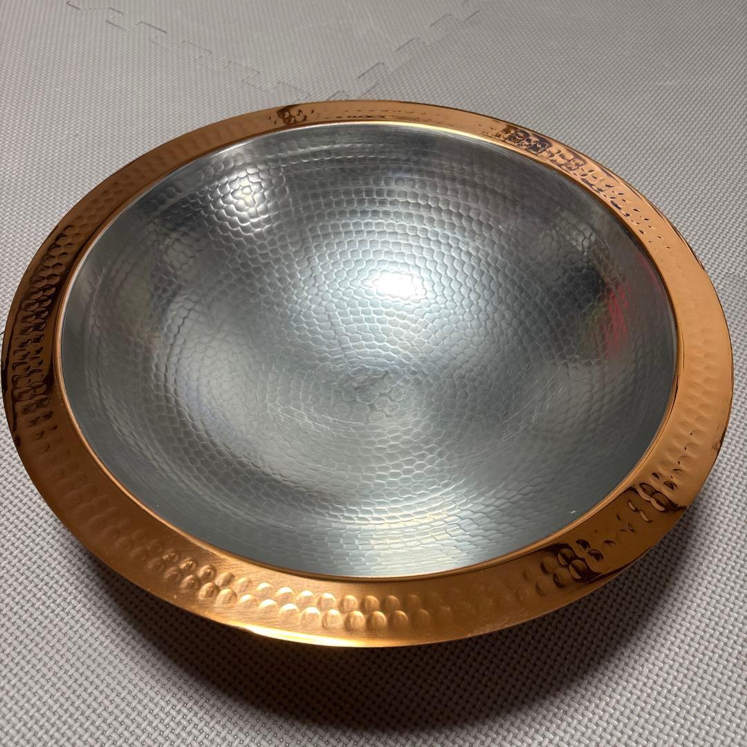 銅鍋　２点セット 36cm(未使用)＋32cm(やや傷)