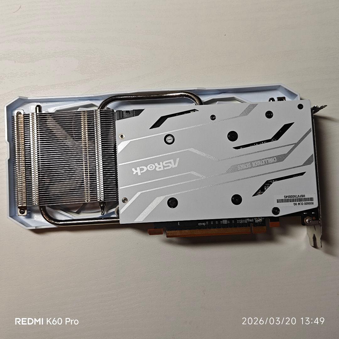 ASRock RX6600 Challenger D White 8GB動作OK