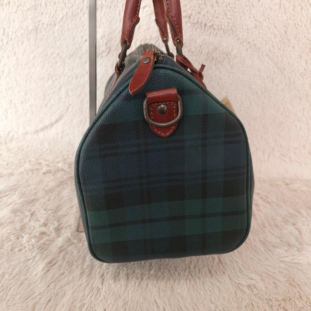 【美人】ポロラルフローレン・ボストンバッグ・チェック柄・ヴィンテージ