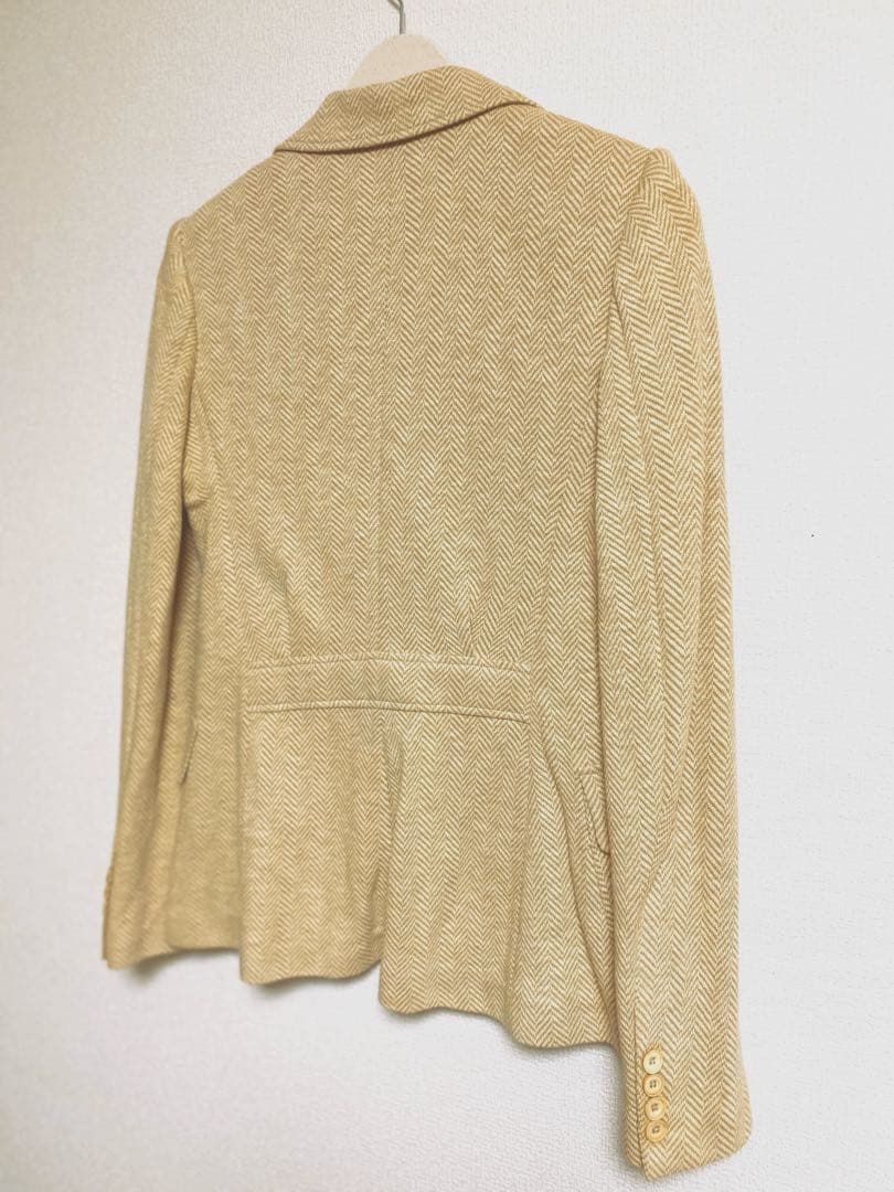 Ralph Lauren ベージュ ヘリンボーン テーラードジャケット