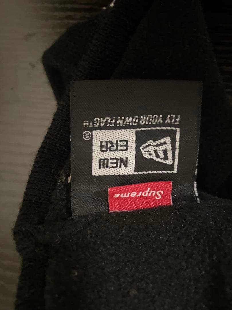 Supreme ブラック ニット帽・ヘッドバンドセット