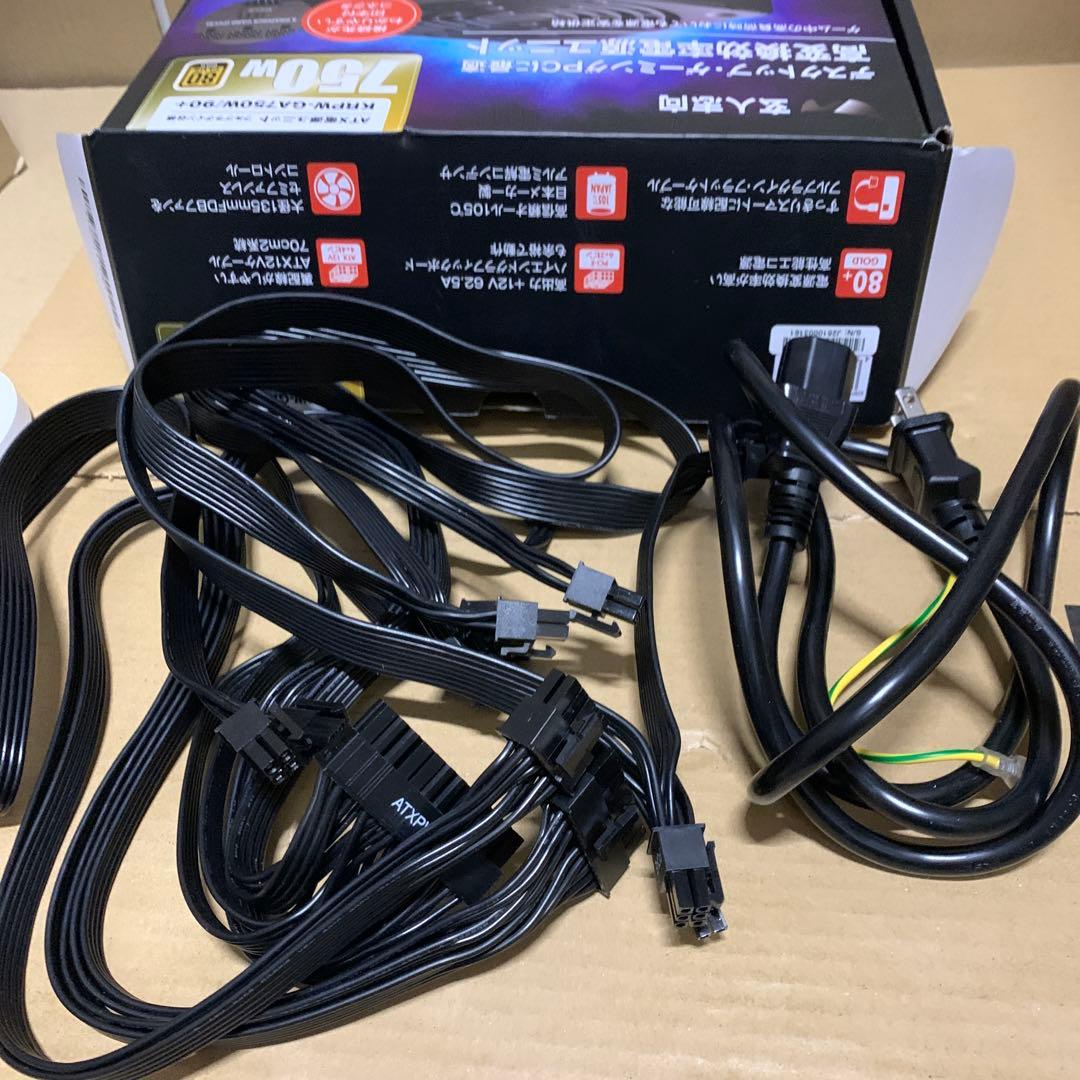 玄人志向 電源ユニット 750W ATX 電源 KRPW-GA750W/90+