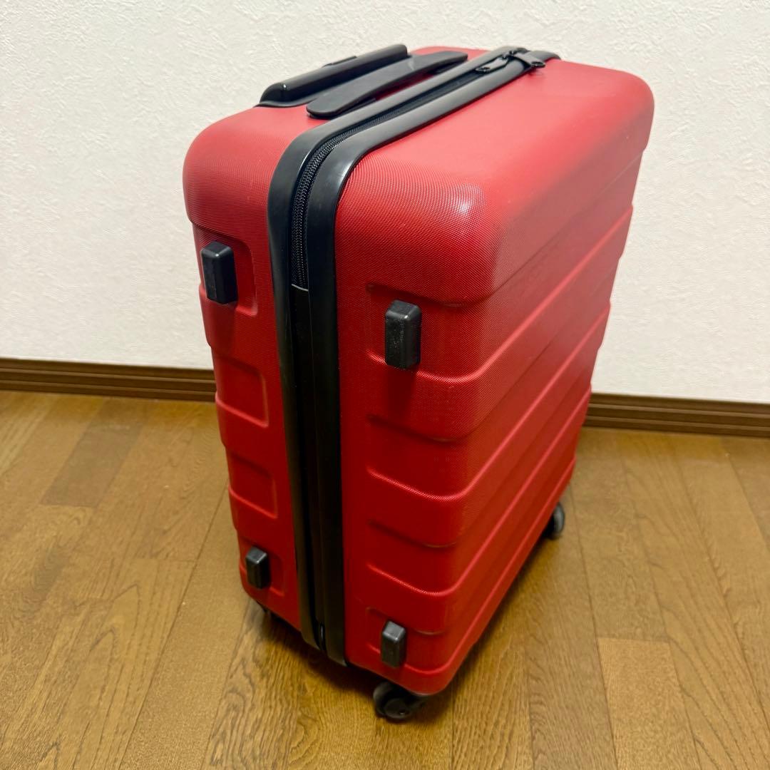 無印良品 キャリーケース 36L TSA 鍵付き 赤