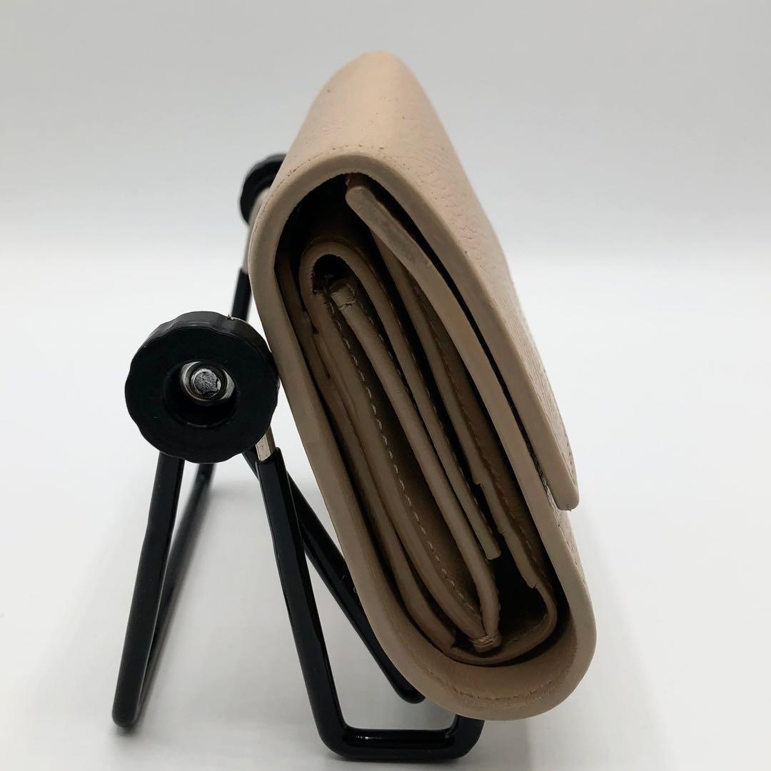 CELINE スモールトリフォールド ウォレット 三つ折財布 ベージュ