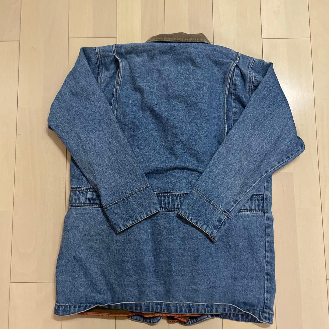 80's Eddie Bauer 黒タグ デニム カバーオール ライナー付
