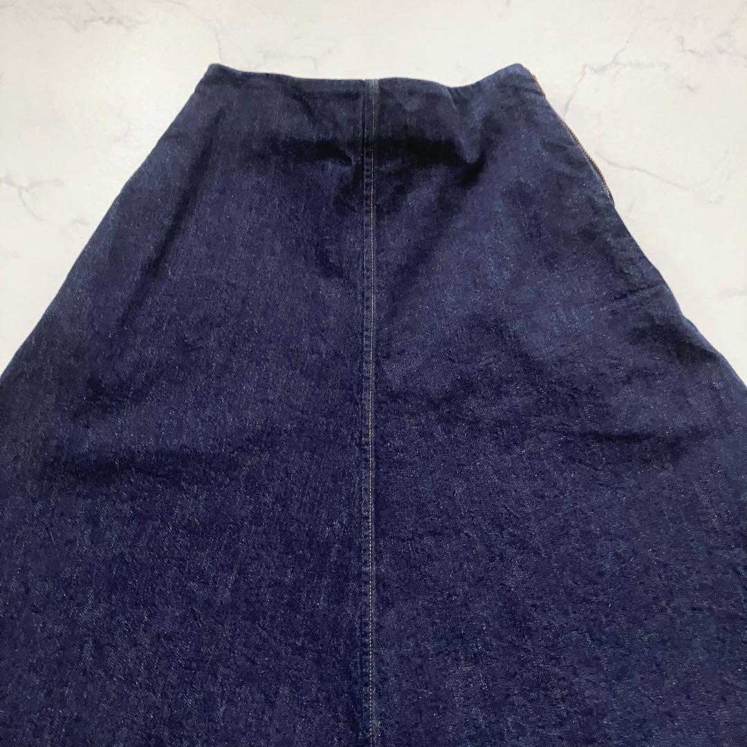 MADISONBLUE トラペーズデニムロングスカート　M フレア
