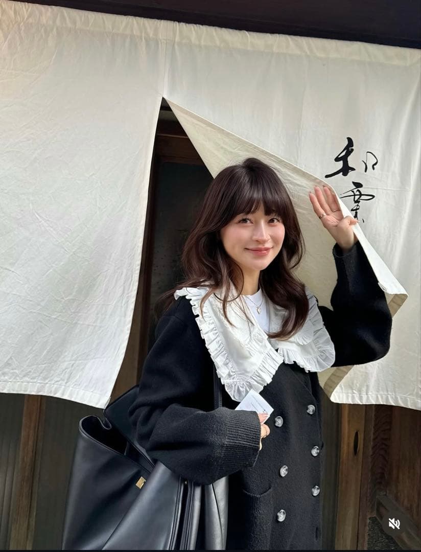 【新品未使用】オーバーサイズニットカーディガン ブラック