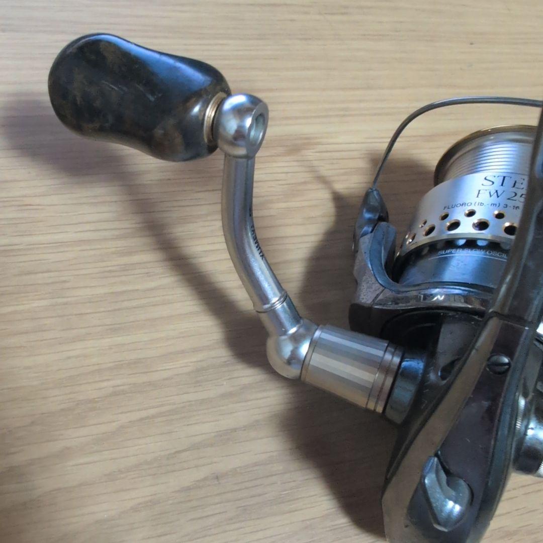 超美品 シマノ 01ステラFW2500S 夢屋ハンドル