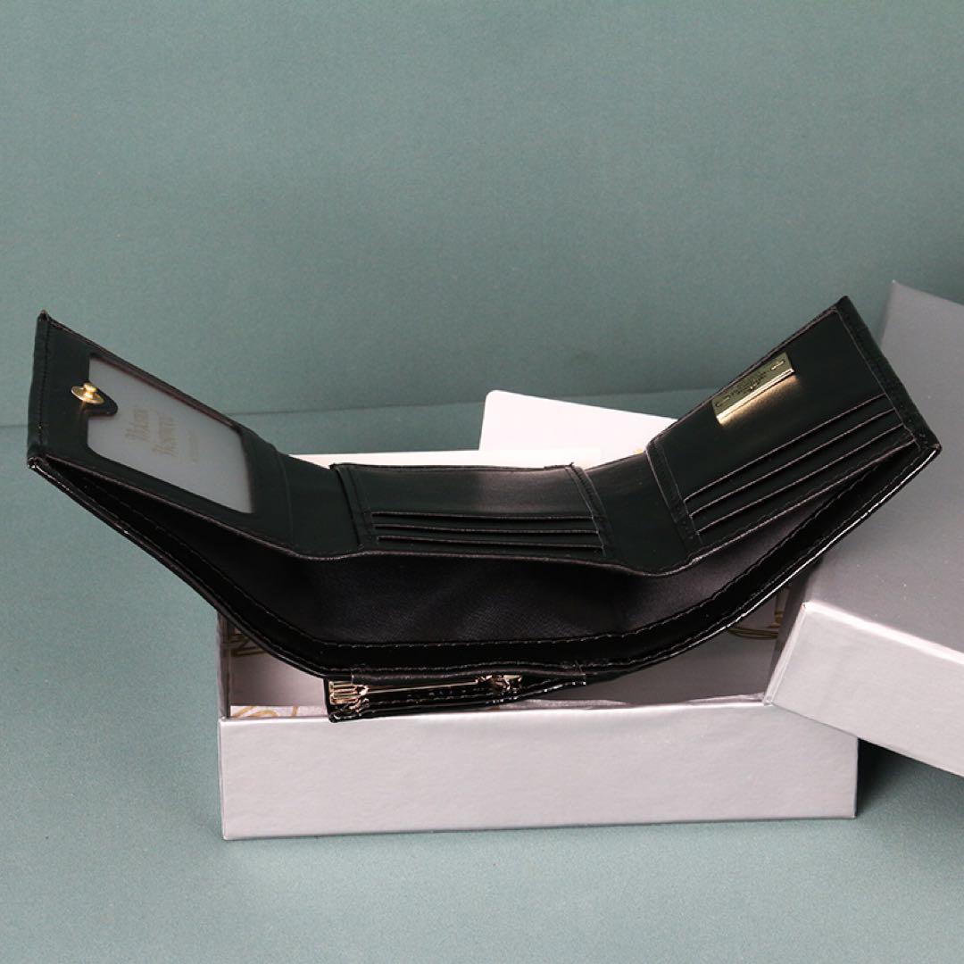 Vivienne Westwood ブラック三つ折り財布 ＃21135