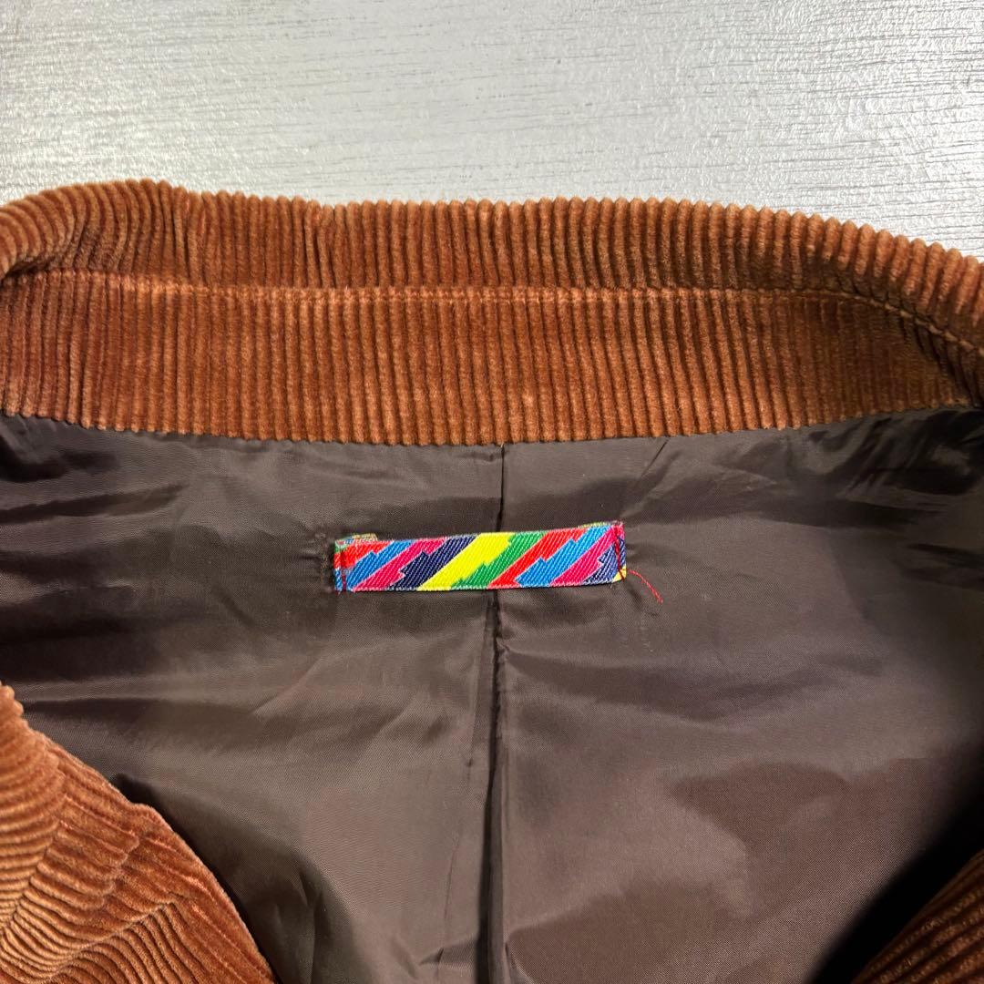 is-ness ダブルテーラードジャケット　コーデュロイ　ブラウン　M