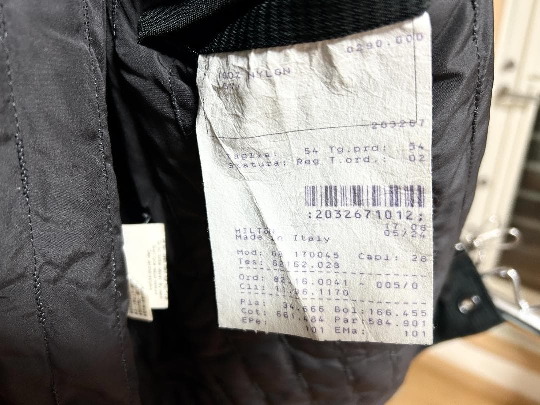 オールド　イタリア製!！　ヒルトンのナイロンブルゾン　(グレー系)　ＸＬ