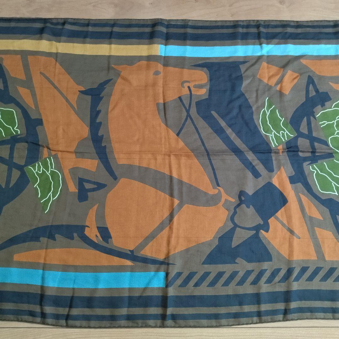 【美品】エルメス ストール 箱付き スカーフ パズル ロング HERMES 希少