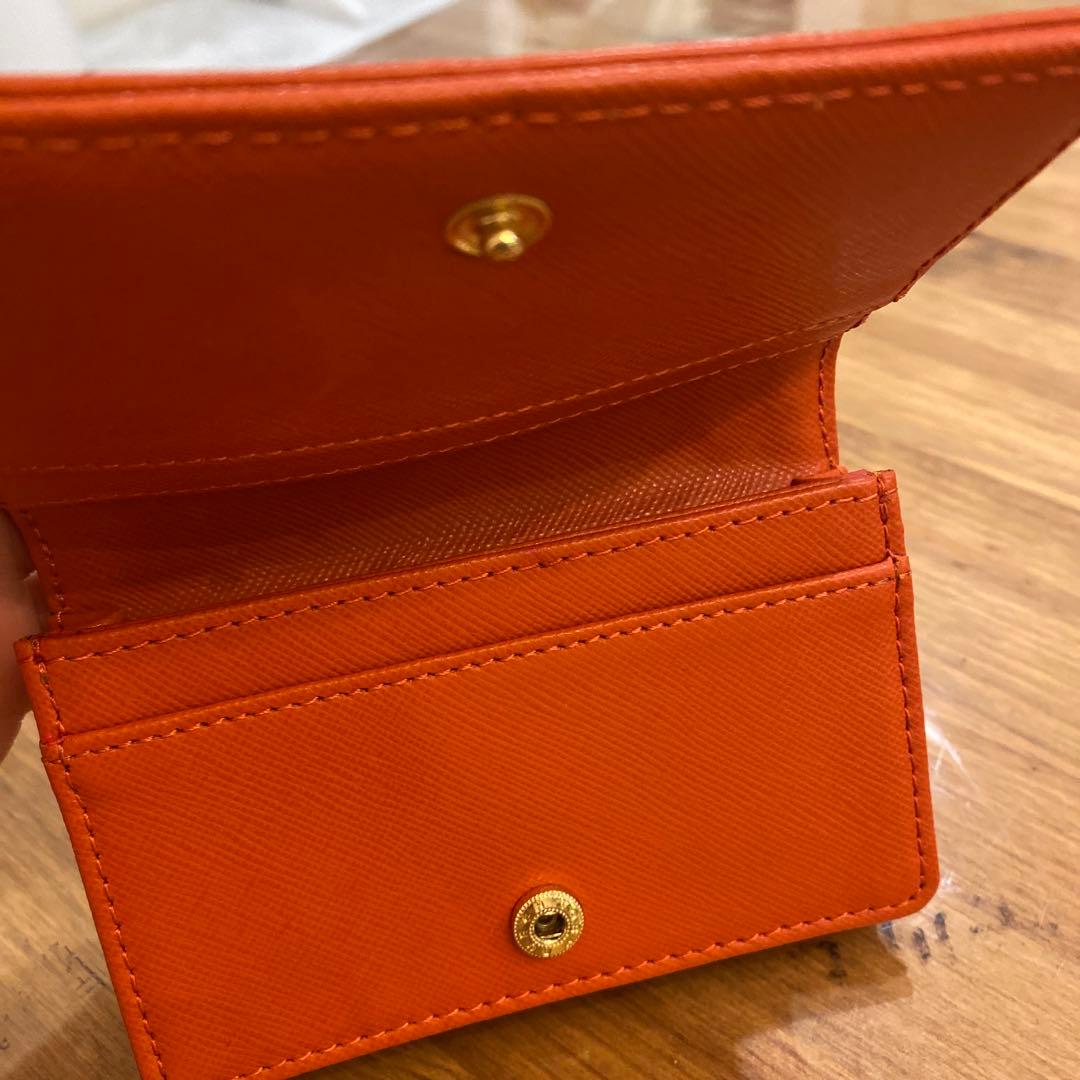 Tory Burch オレンジレザー名刺入れ・カードケース