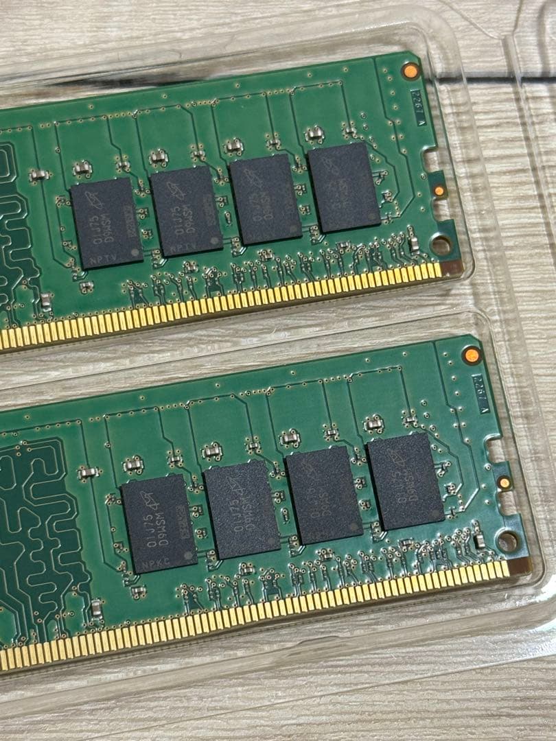 【美品】Crucial 32GB DDR4 2666 16GB×2枚