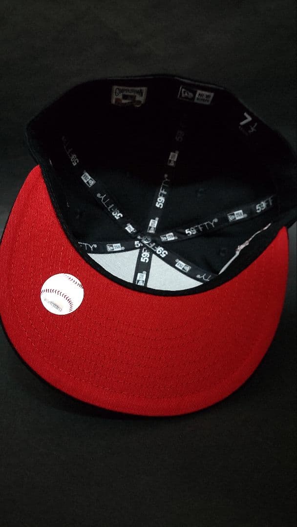 NEWERA LAエンジェルスデビルズクロスカスタムキャップブラック1/2
