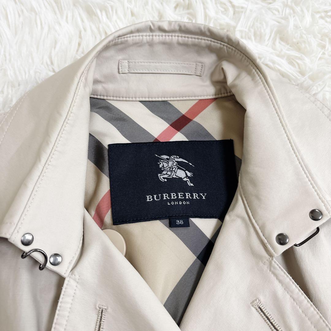 BURBERRYバーバリーロンドン トレンチコート M ベージュ ノバチェック柄