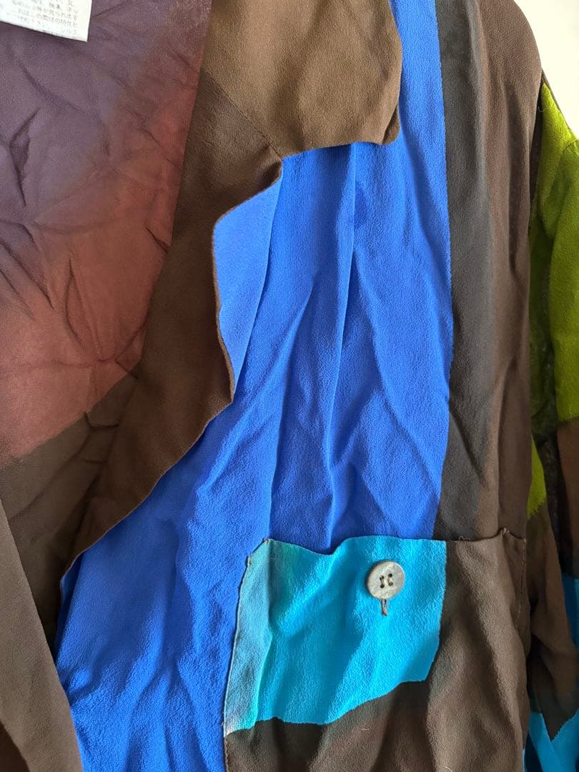 ISSEY MIYAKE カラフル シルク ジャケット