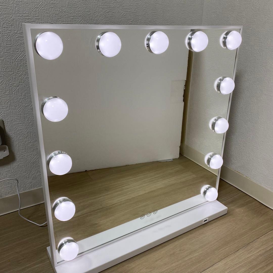 【最新型／元箱・緩衝材あり】エルドラドハリウッドミラー2 美品 LED調光