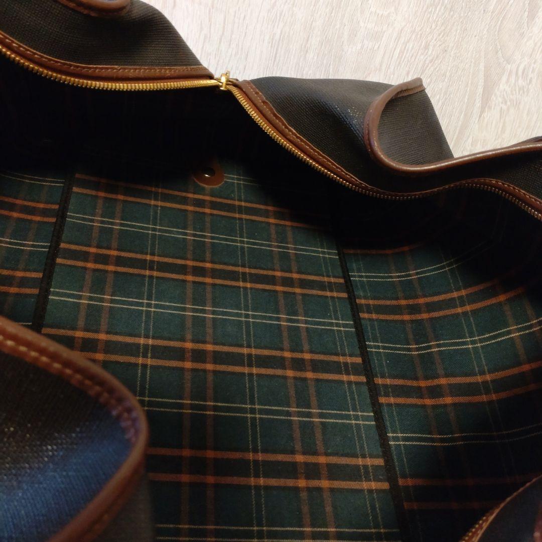 dunhillダンヒル　ボストンバッグ　旅行バッグ　ブラック　ブラウン　レザー