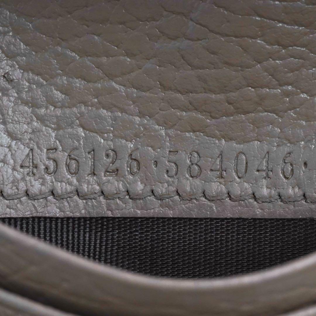 ✨未使用に近い✨　GUCCI ミニ財布　マーモント　GGロゴ 二つ折り　ベージュ