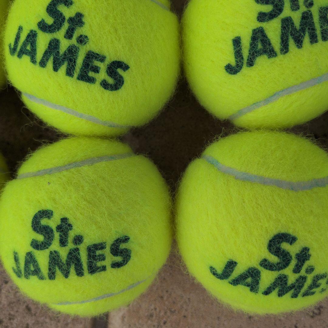 St. JAMES テニスボール 60個 蛍光イエロー