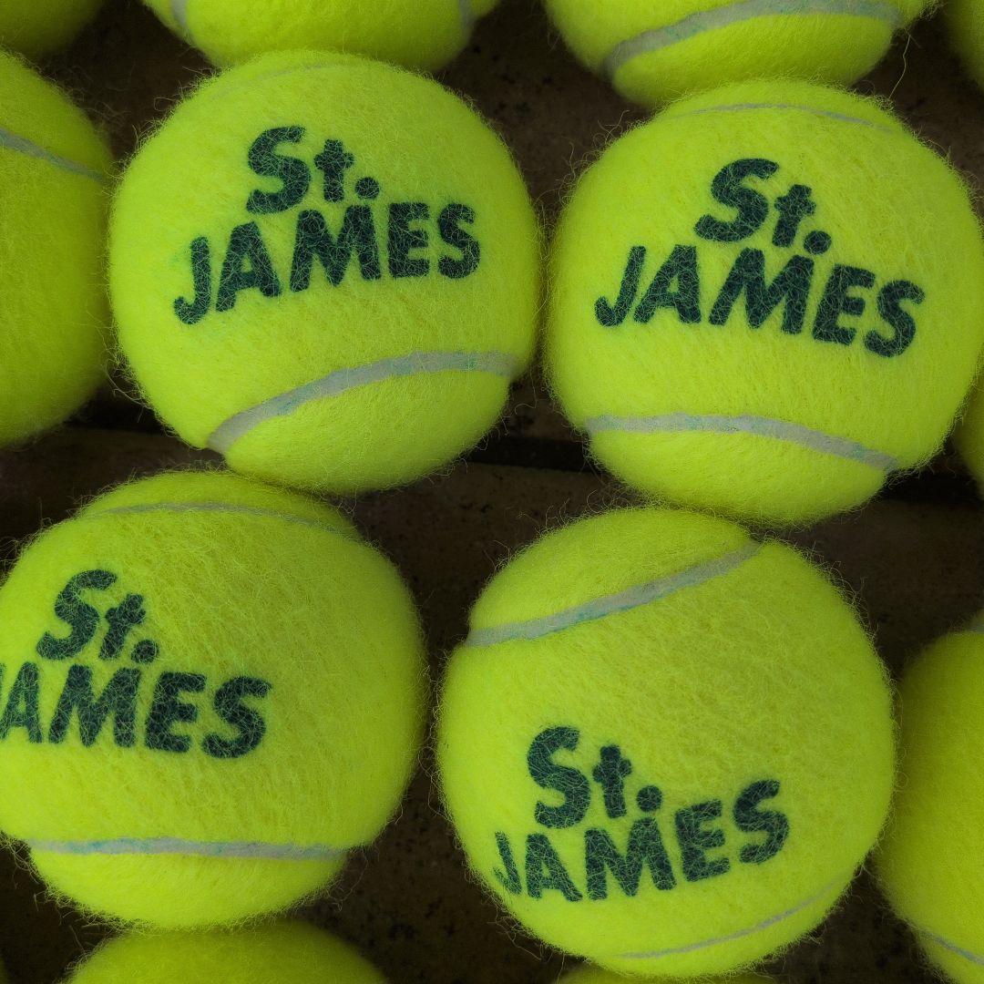 St. JAMES テニスボール 60個 蛍光イエロー