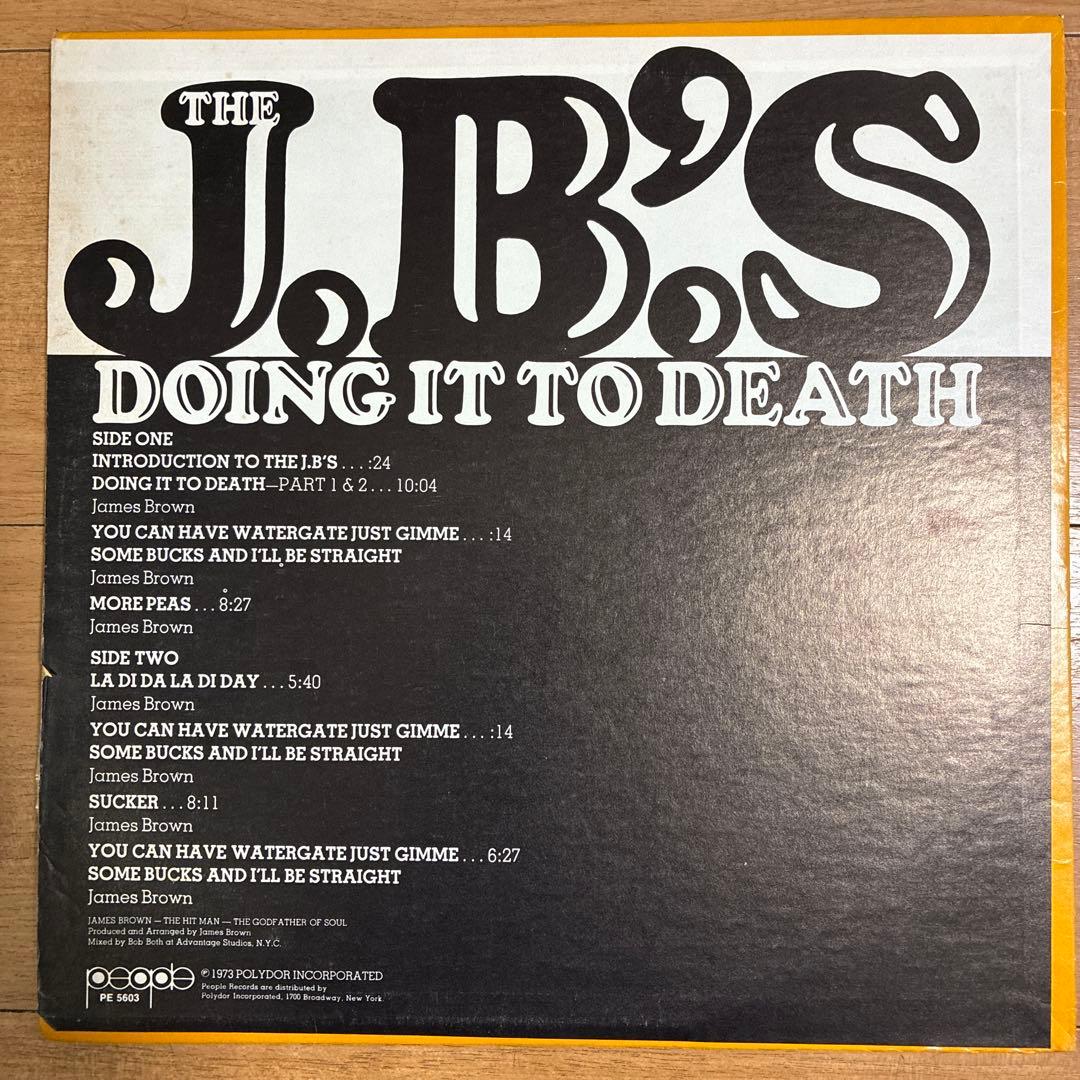 ジェイビーズ 名盤 レコード ドゥーイングイットトゥデス USオリジナル盤