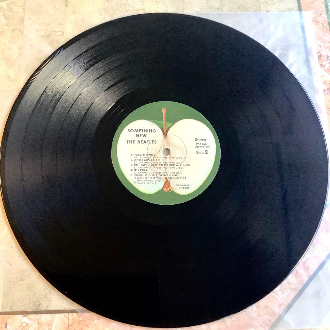 新品同様! 爆音 シュリンク付! ビートルズ サムシングニュー1971年US盤
