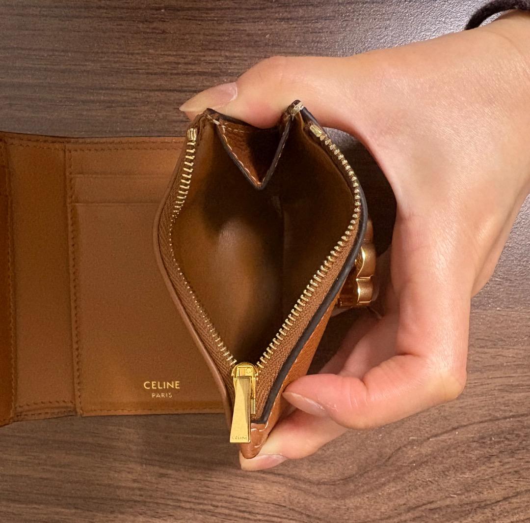 〖急！現在値段4/5迄〗CELINE ブラウン 三つ折り財布