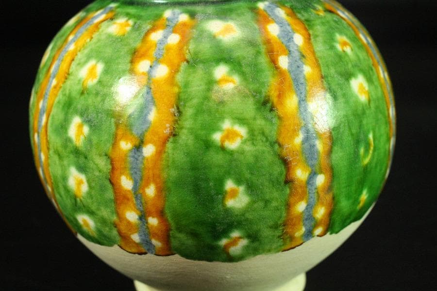 中国美術 彷古 蓋壷 高14cm 在印(K-A169)