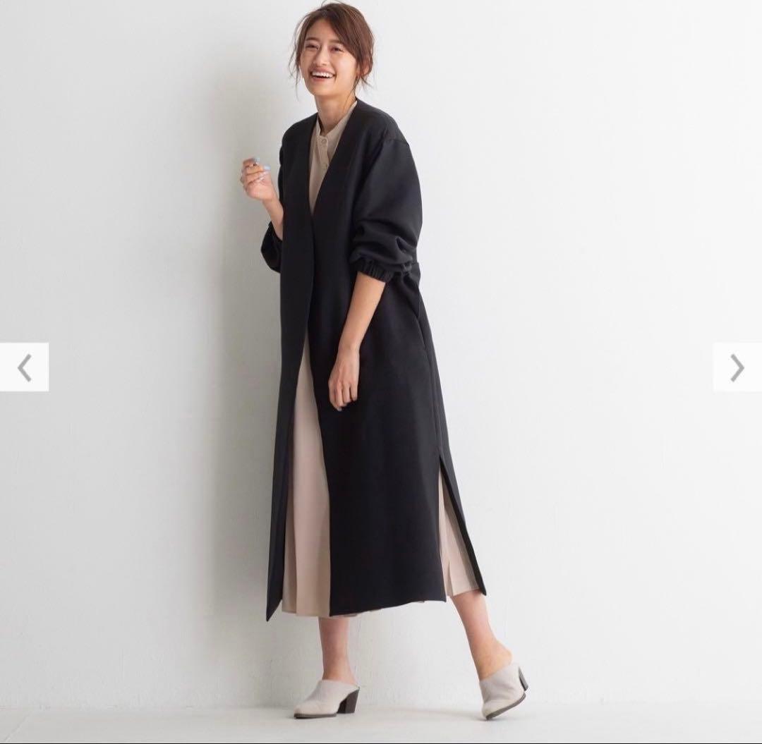 PLST プラステ ロング コート 黒 新品