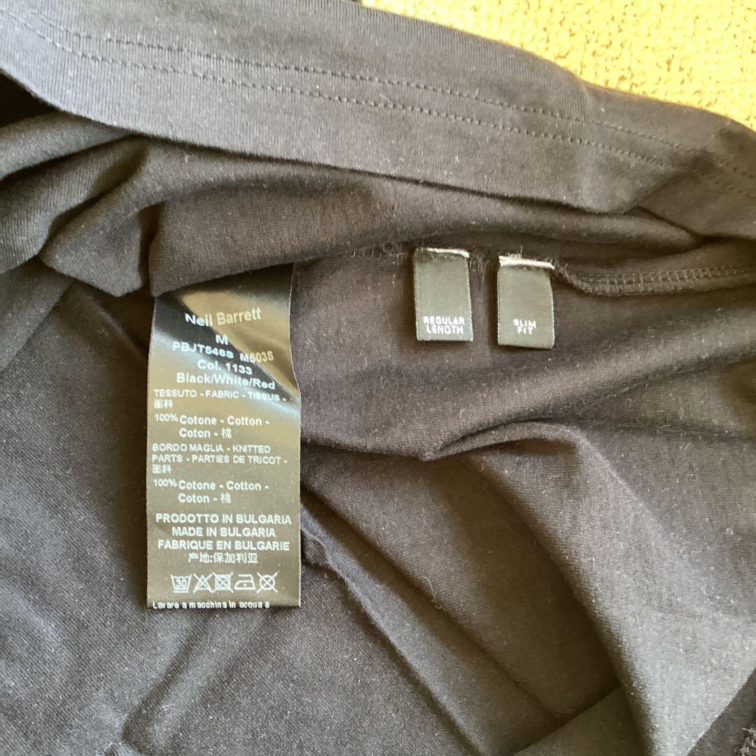 お決まり品　Neil Barrett Tシャツ M サイズ　黒