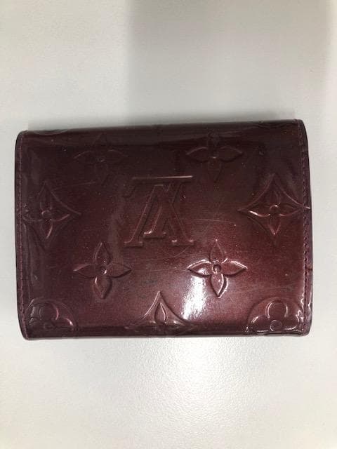 ルイヴィトン　モノグラムヴェルニ　名刺入れ　ジャンク