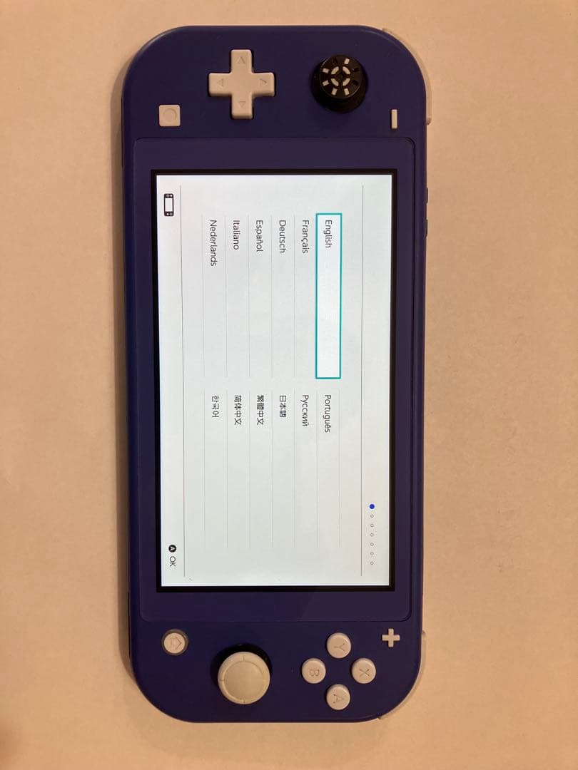 Switch Lite ブルー 本体のみ 左スティックゴム無し