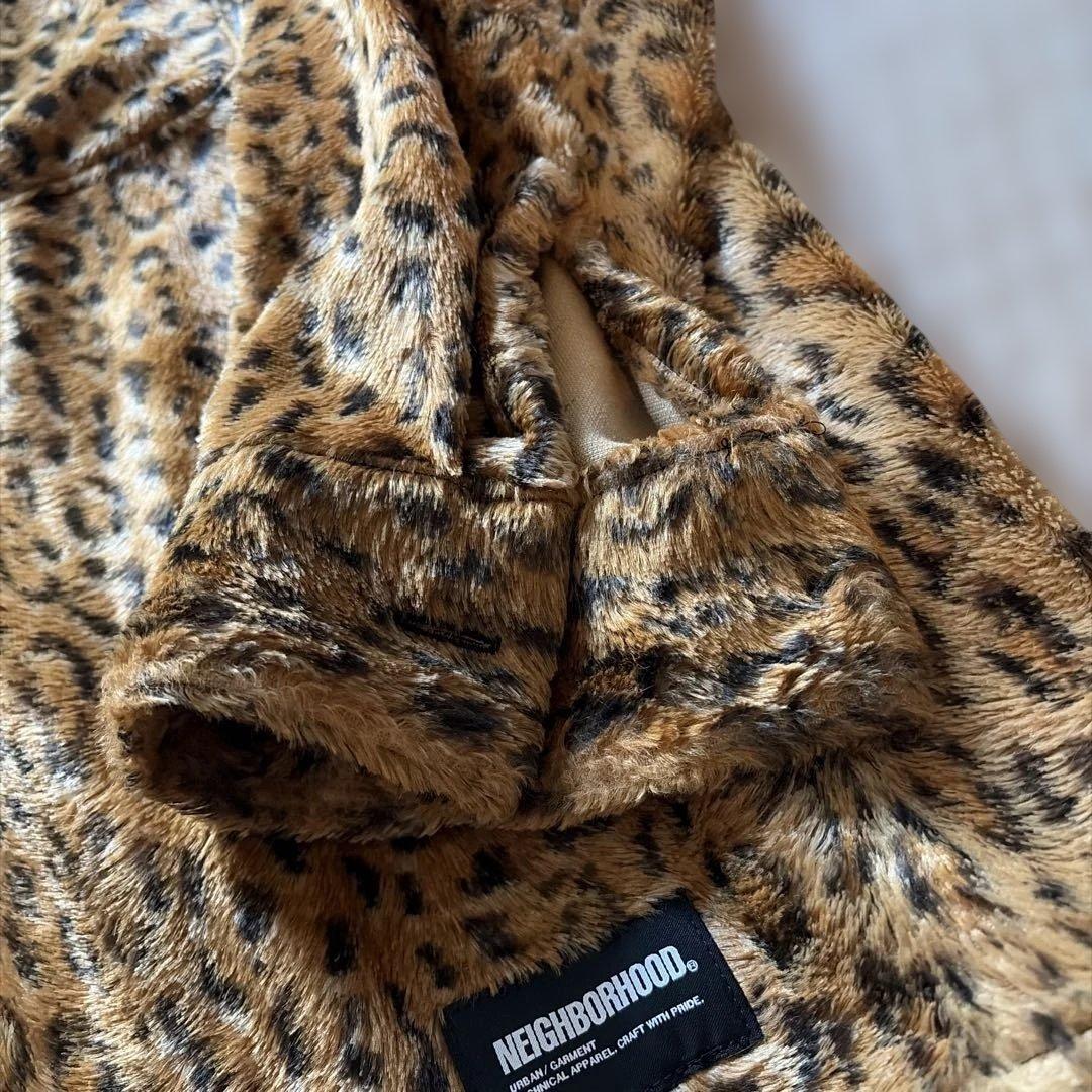 【超美品】NEIGHBORHOOD Fur Shirt LS \"Leopard\"