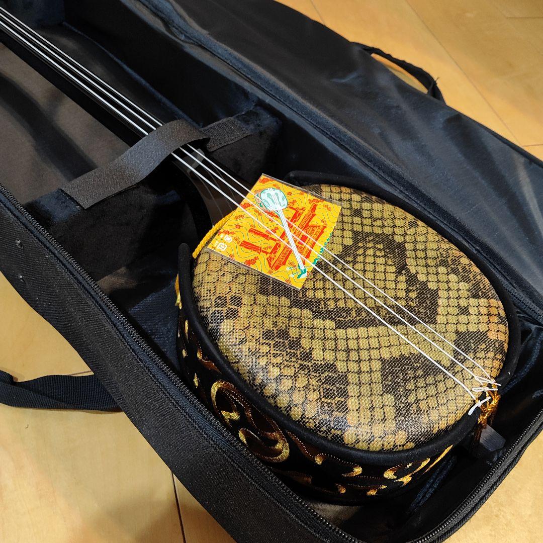 三線本体 蛇皮模様