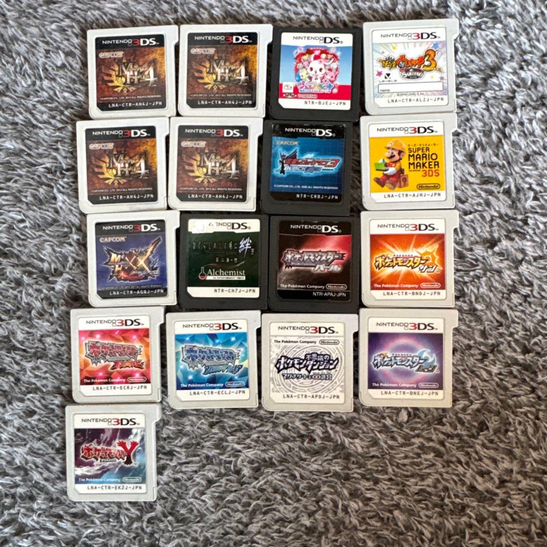 ず*ず様 ニンテンドー3DS ゲームソフトセット計17個 ポケモン7本妖怪ウォッ