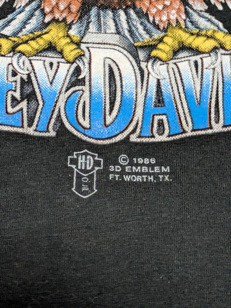 80'S Harley Davidson Tシャツ イーグル　ビックサイズ