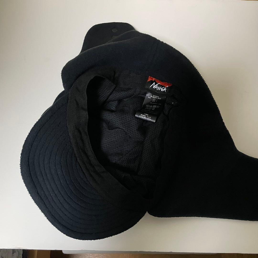 未使用に近い　ナンガ　NANGA POLARTEC EAR FLAP CAP