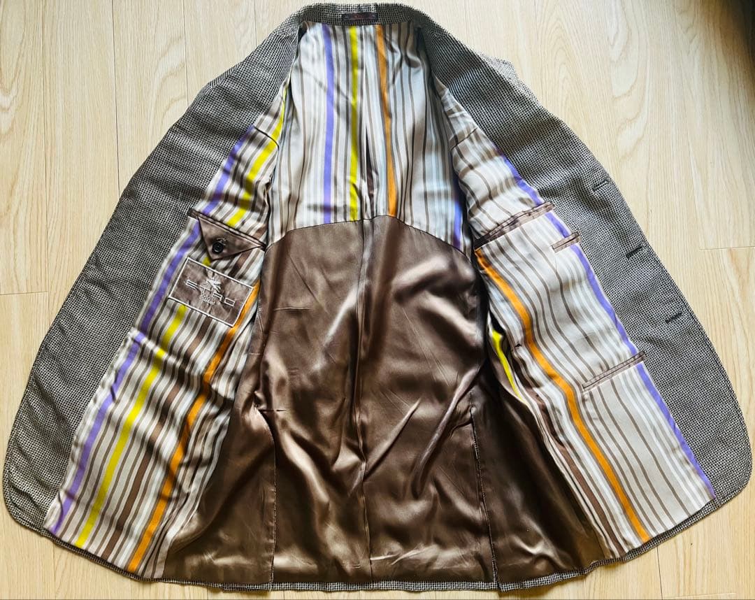 ETRO エトロ シルク 麻 ジャケット 高級生地