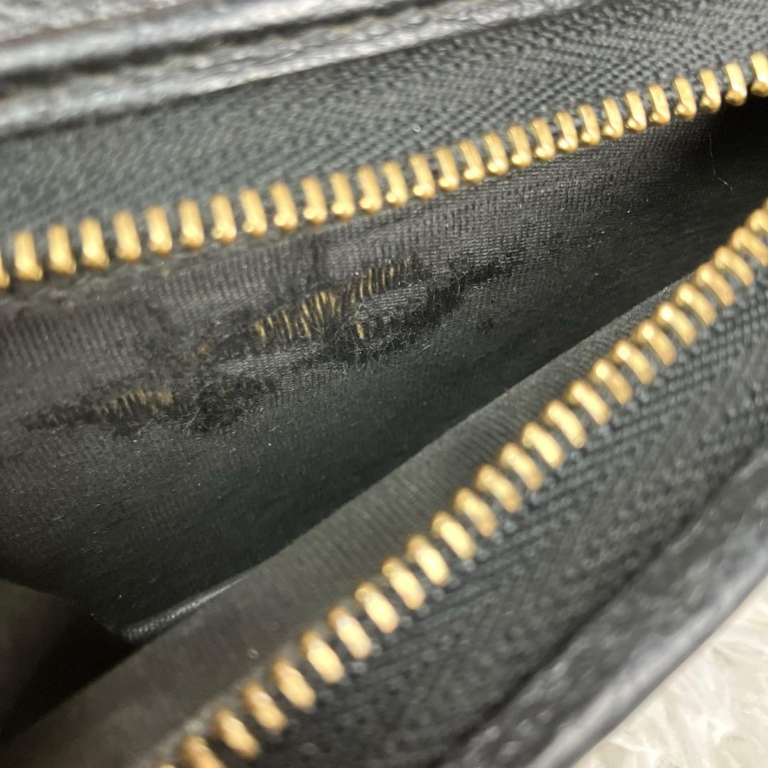 美品✨GUCCI グッチ 二つ折り財布 GGマーモント　GGスプリーム　黒